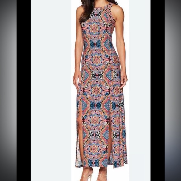 London Times Dresses & Skirts - London Times Vibrant Multicolor Maxi Dress
